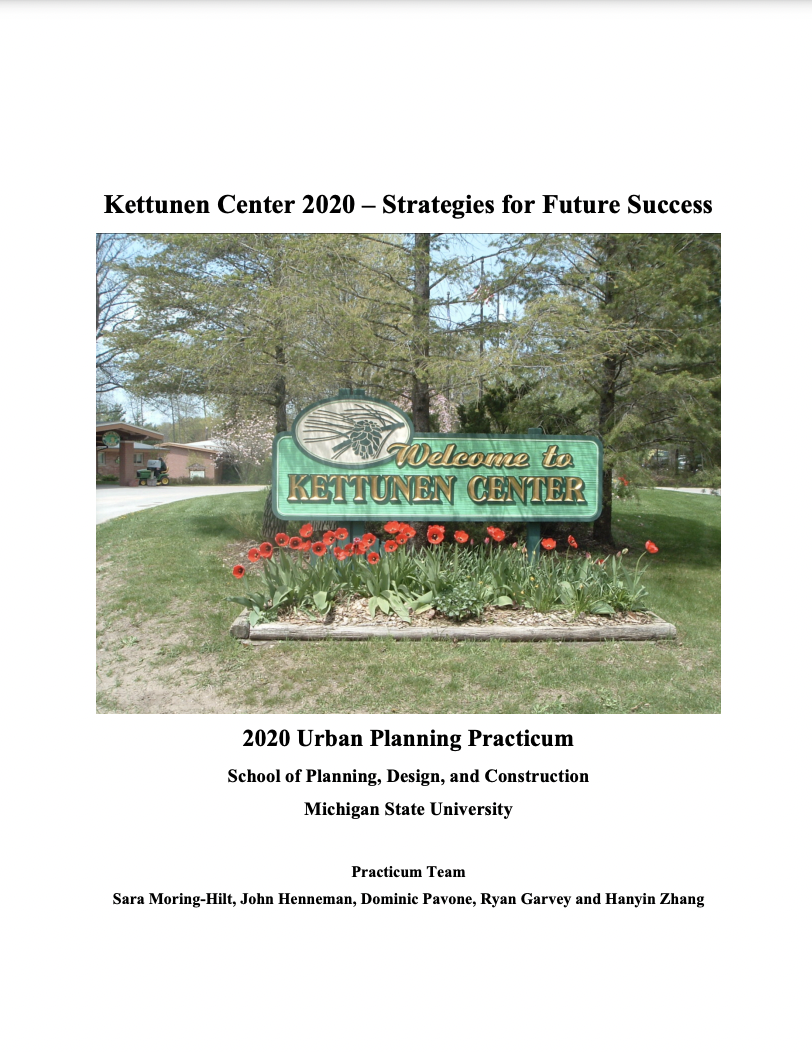 Report for 2020: Kettunen Center